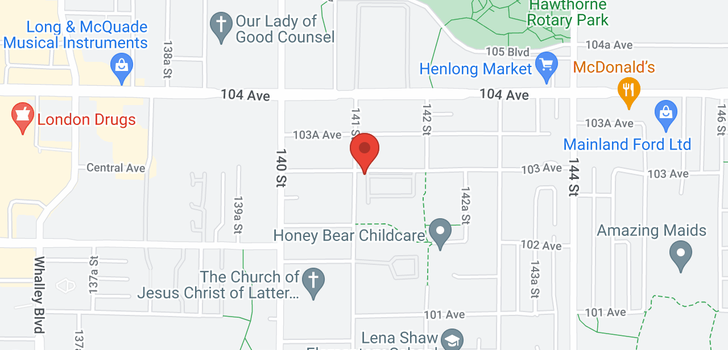 map of 103 14154 103 AVENUE